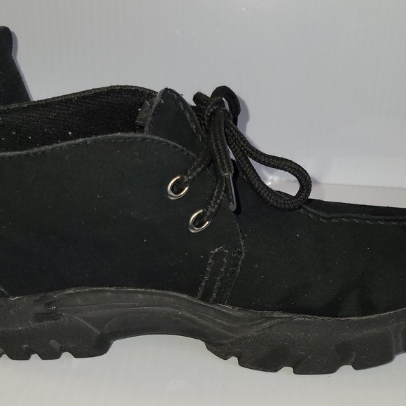 Roper Men\'s Performance Black Lace Up Faux Suede 2-Eyelet Ankle Booties Size 6 main image 4